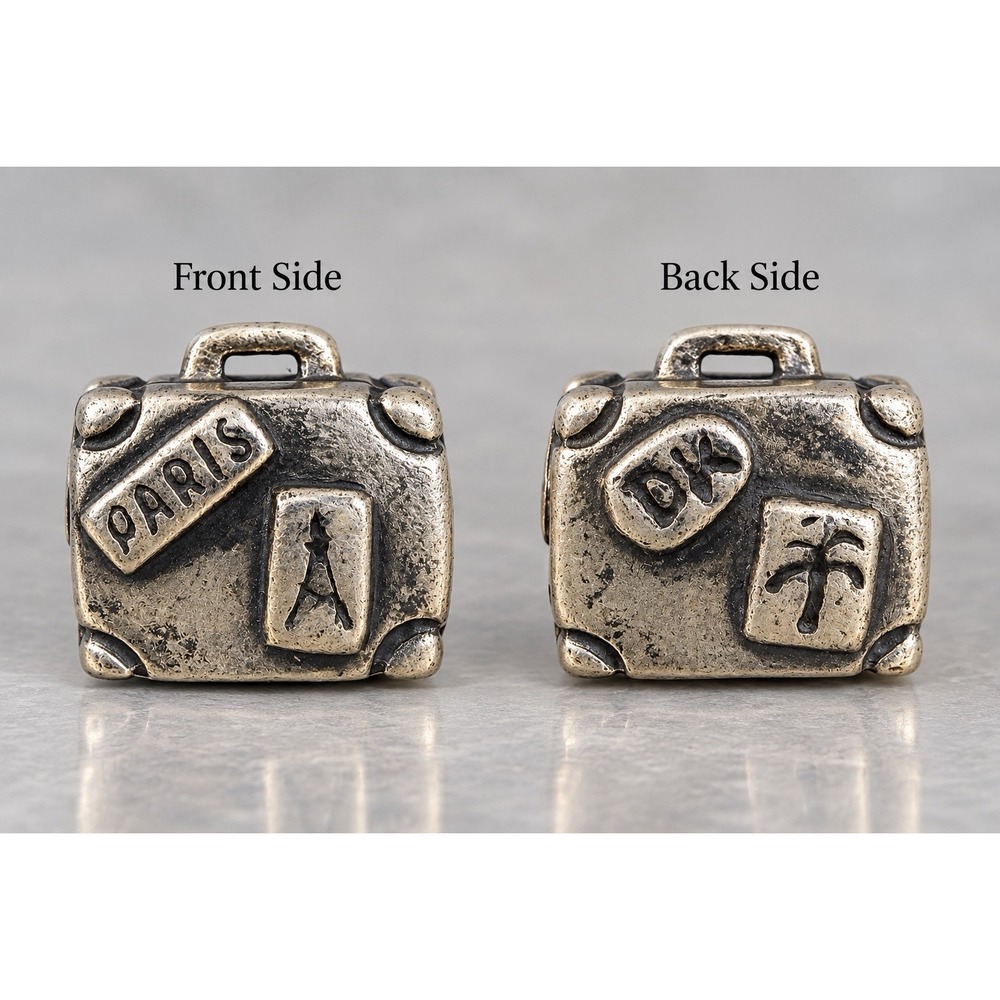 Pandora Adventure Suitcase Charm 790362 Sterling Silver S925 ALE Retired Paris